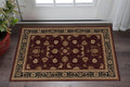 2 X 3 Red And Black Oriental Area Rug