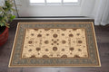2 X 3 Beige Gray And Brown Oriental Area Rug