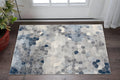 2 X 3 Blue Beige And Gray Cobblestone Area Rug