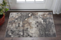 2 X 3 Brown Charcoal And Gray Cobblestone Area Rug
