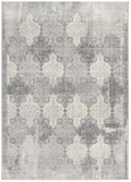 2 X 2 Gray And Beige Moroccan Square Rug