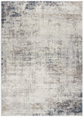 2 X 2 Navy Blue Beige And Gray Abstract Square Rug