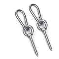 Hammock Hanging Kit, Load Capacity 1400 lb, Stainless Steel Hammock Hook Carabiner Set for Yoga Hammock Swing Chair Indoor Outdo
