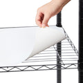 Sliner 8 Pack 18 x 48 Inch Wire Shelf Liner White Plastic Waterproof Liners for Organizing Metal Rack Shelves, Kitchen Cabinets,
