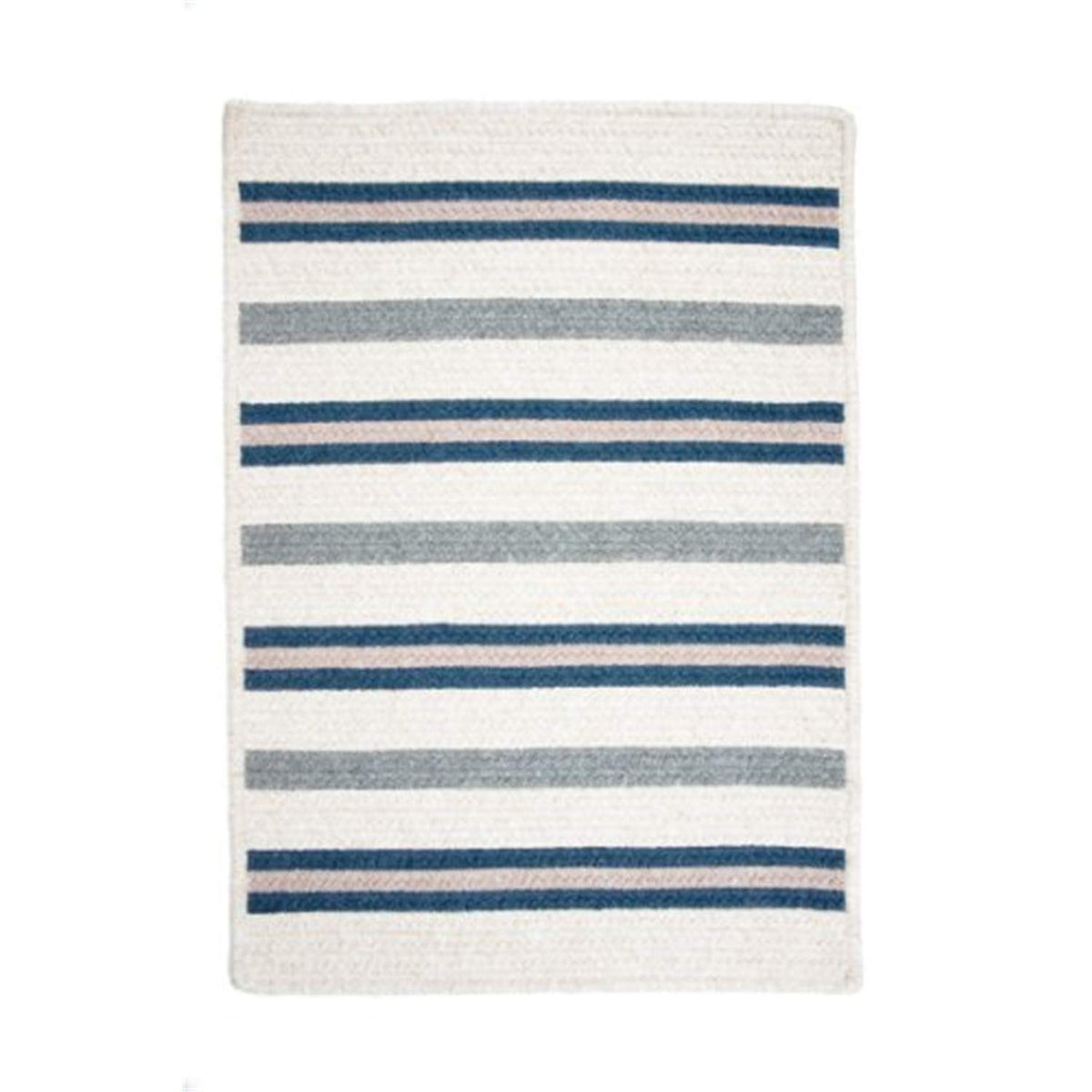 Colonial Mills Allure Decorative Braided Polo Blue Area Rug Rectangle 12X15 Feet