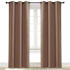 Nicetown Room Darkening Curtain Blackout Drape Window Treatment Thermal Insulated Solid Grommet Blackout Curtain/Drape For Bedro