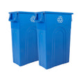 United Solutions Highboy Recycling Container, 23 Gallon, Space Saving Slim Profile and Easy Bag Removal for Indoor or Outdoor us