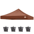 Abccanopy Replacement Canopy Top For Pop Up Canopy Tent (10X10, Brown)