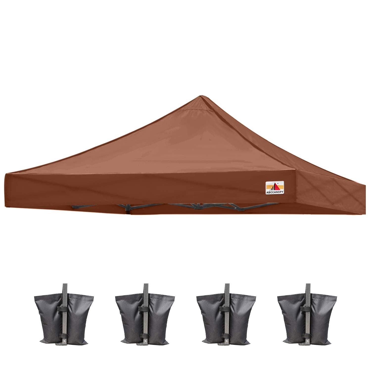 Abccanopy Replacement Canopy Top For Pop Up Canopy Tent (10X10, Brown)