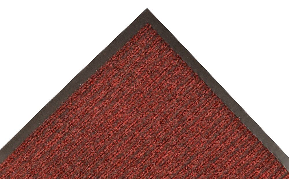 Notrax - 117S0310Rb 117 Heritage Rib Entrance Mat, For Home Or Office, 3' X 10' Red/Black