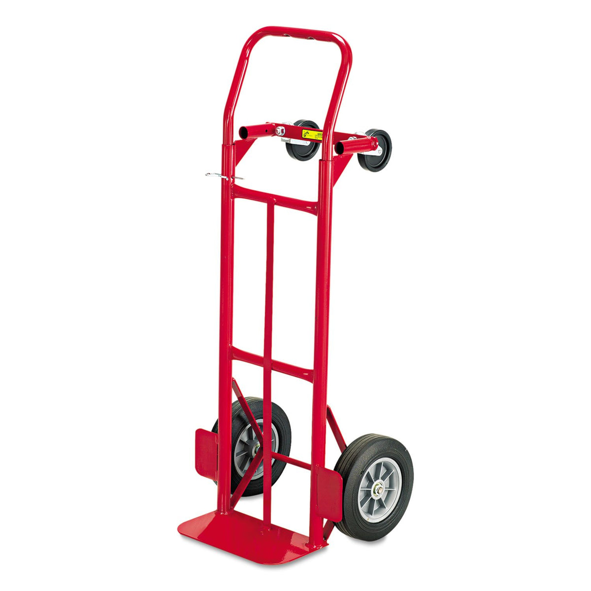 Safco 4086R Two-Way Convertible Hand Truck 500-600Lb Capacity 18W X 51H Red