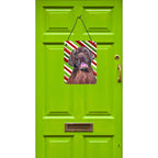 Caroline'S Treasures Sc9344Ds1216 Labrador Candy Cane Holiday Christmas Wall Or Door Hanging Prints Aluminum Metal Sign Kitchen
