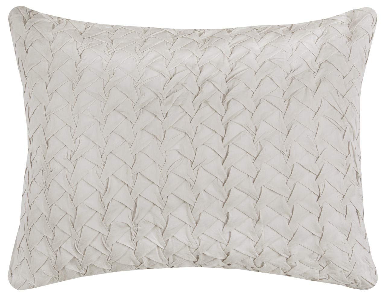 Rizzy Home | BT4057 | Polyester Quilt | 70&quot;x86&quot; Brown/Neutral/ Solid Textured