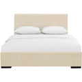 Hindes Upholstered Platform Bed, Brown, Twin/ Brown