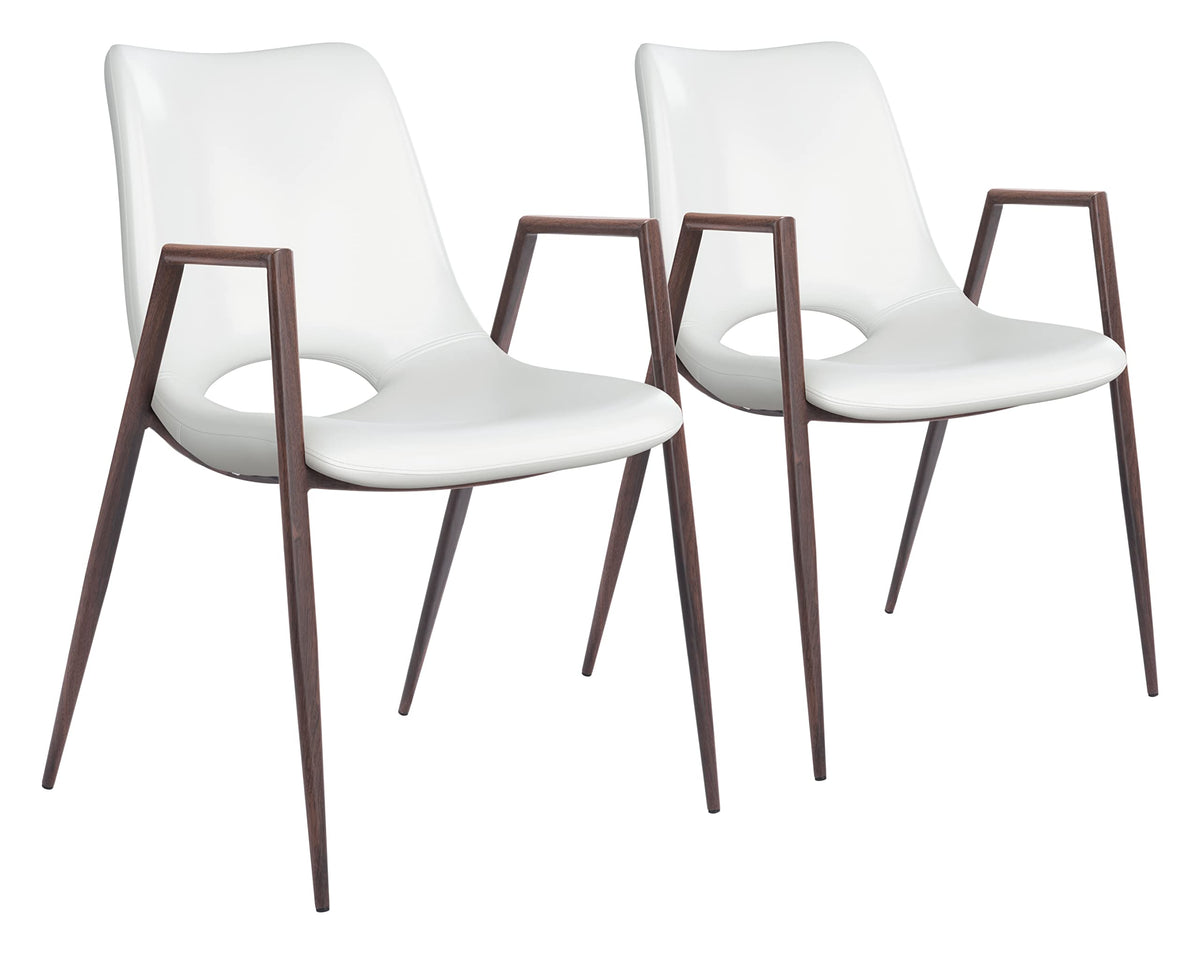 Zuo Modern Dining Chair (Set of 2) White Desi