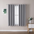 ChrisDowa Grommet Blackout Curtains for Bedroom and Living Room - 2 Panels Set Thermal Insulated Room Darkening Curtains (Light 