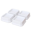 Napnapday Bed Risers 1 Inch Heavy Duty 4 Pack Bed Furniture Elevators, 1,500 Lbs Lifts Up Riser For Sofa And Table, White