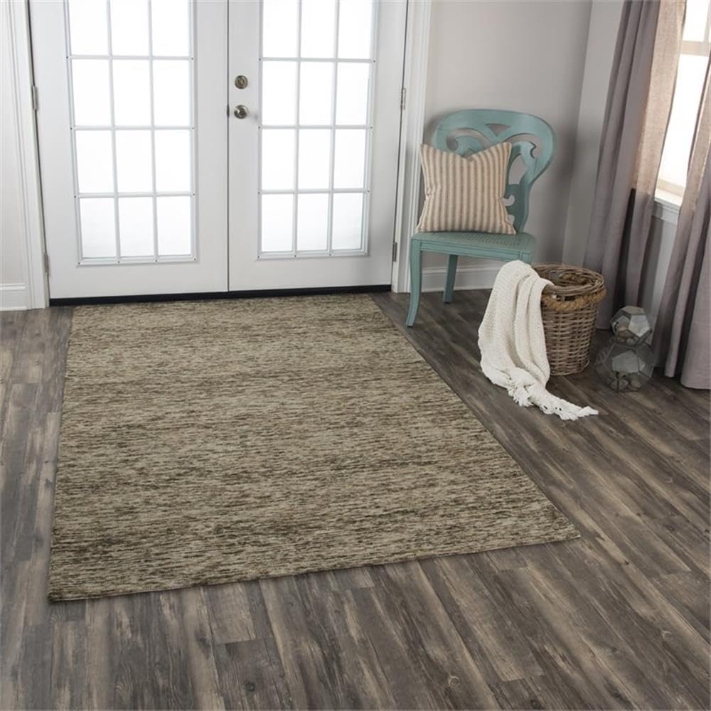Rizzy Home Alora Decor Laine 5'X7'6" Stripes Brown/Beige Hand-Tufted Area Rug