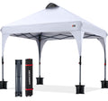 ABCCANOPY Outdoor Pop up Canopy Tent, 8x8 Instant Portable Canopy for Camping, Beach, Backyard,White