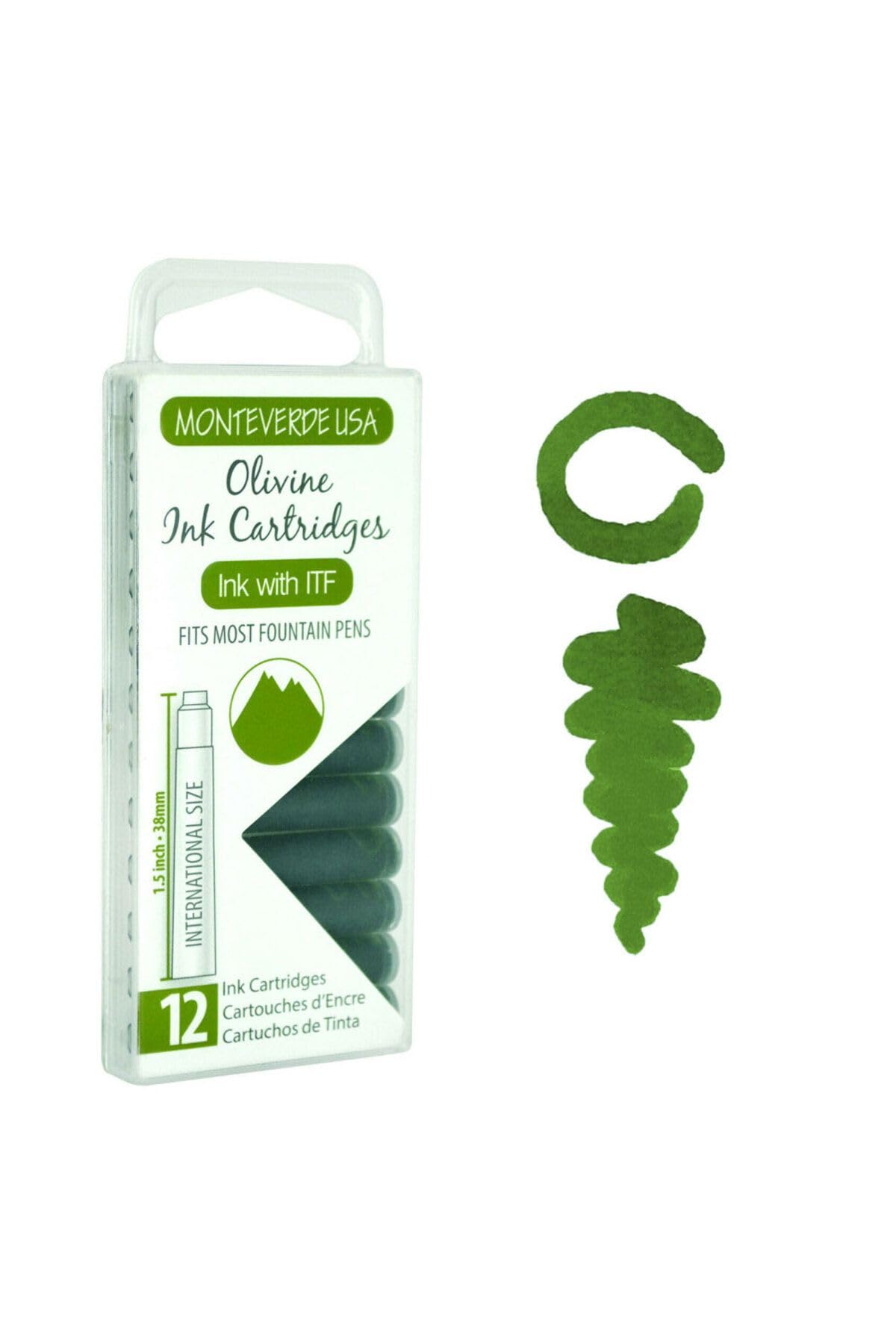 Monteverde Ink Cartridge (Standard Size), Olivine