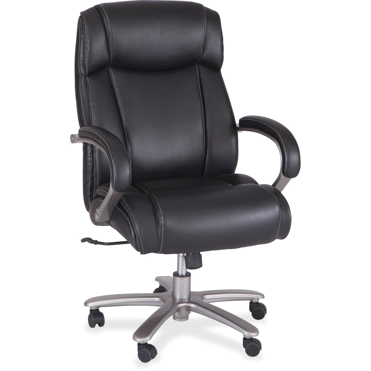 Safco Big & Tall High-Back Swivel Executive Task Chair With Bonded Leather Seating, 500Lb Weight Capacity, Adjustable Height & Tilt, Work Or Home Office