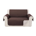 Luxshare Home Reversible Loveseat Sofa Covers Couch Cover Furniture Protector(Loveseat,Chocolate/Beige)