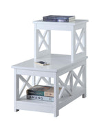 Convenience Concepts Oxford 2 Step Chairside End Table, White