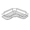 JNS Steel Wall Mounted Bathroom Corner Shelf Heavy Duty Rustproof Rack for Shampoo Soap Body Wash and Accessories