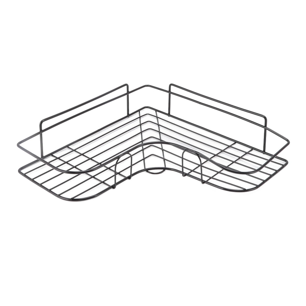JNS Steel Wall Mounted Bathroom Corner Shelf Heavy Duty Rustproof Rack for Shampoo Soap Body Wash and Accessories