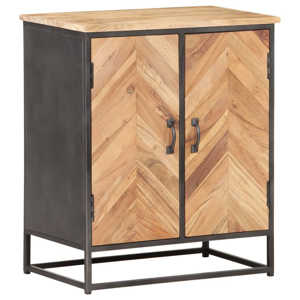 Sideboard 23.6"X13.8"X27.6" Solid Acacia Wood