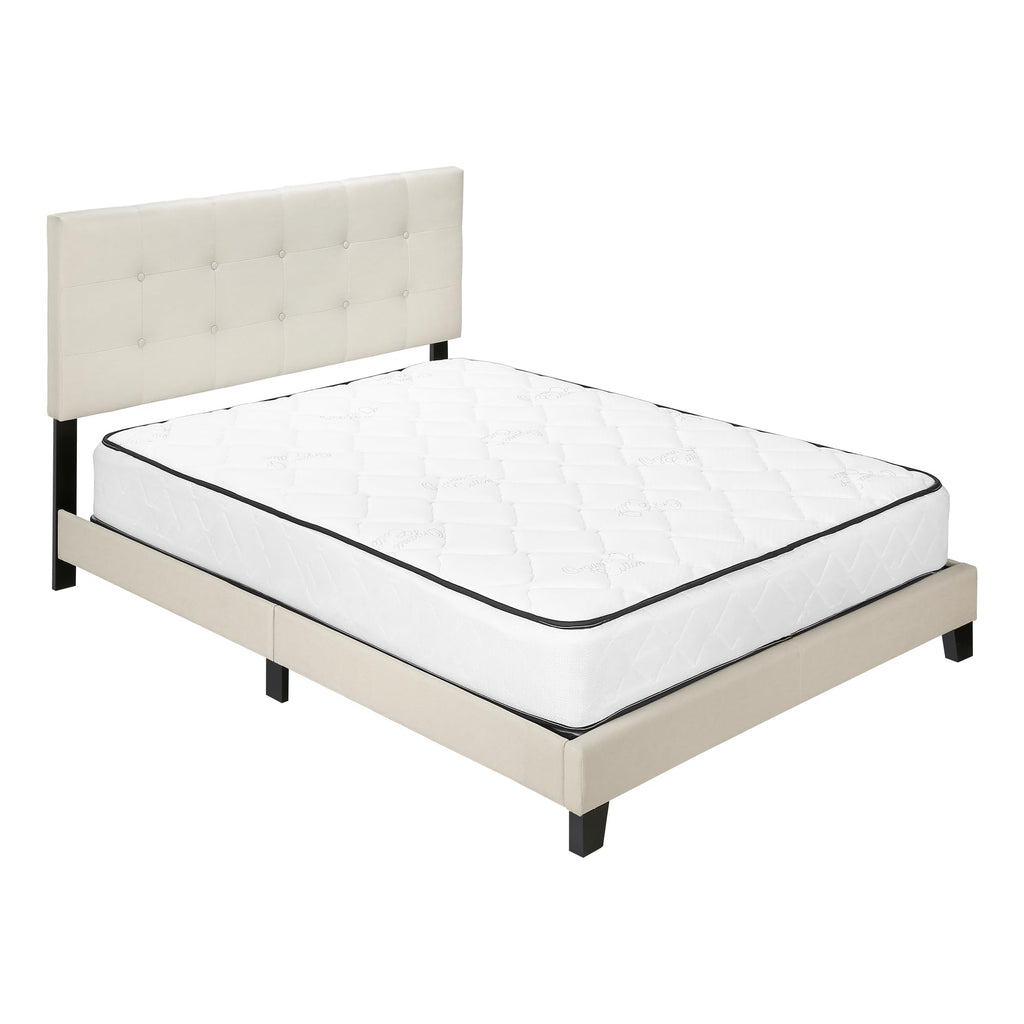 Monarch Specialties Bed Frames, Queen, Beige