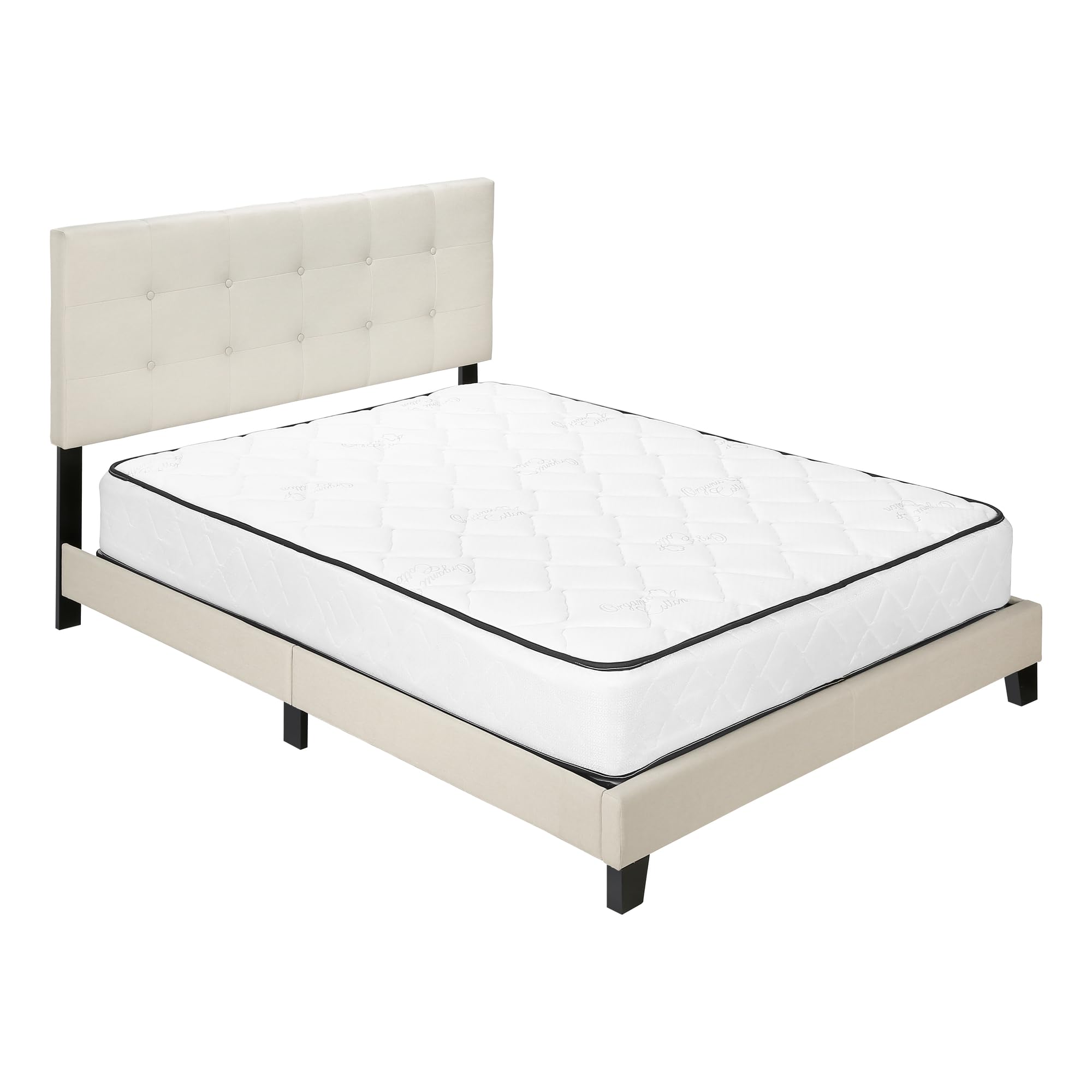 Monarch Specialties Bed Frames, Queen, Beige