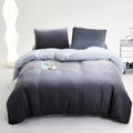 Luxlovery Velvet Comforter King Grey Gradient Fluffy Plush Flannel Bedding Set Full Men Boys Grey White Sherpa Micromink Ink Win