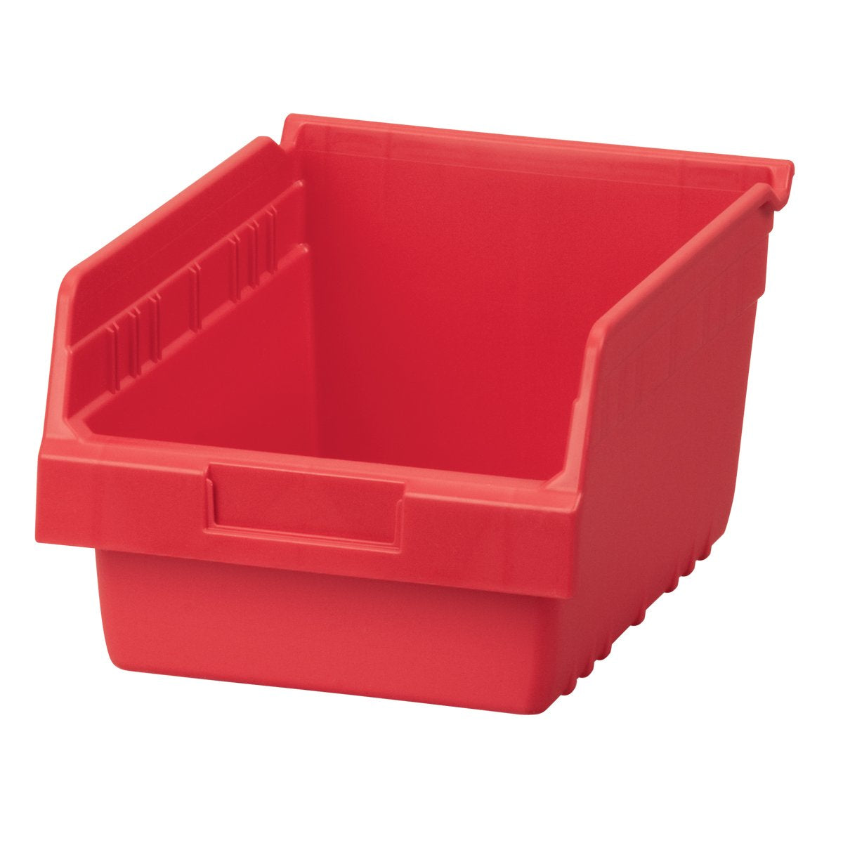 Akro-Mils 30080 Plastic Nesting Shelfmax Storage Bin Box, (12-Inch X 8-Inch X 6-Inch), Red, (8-Pack)