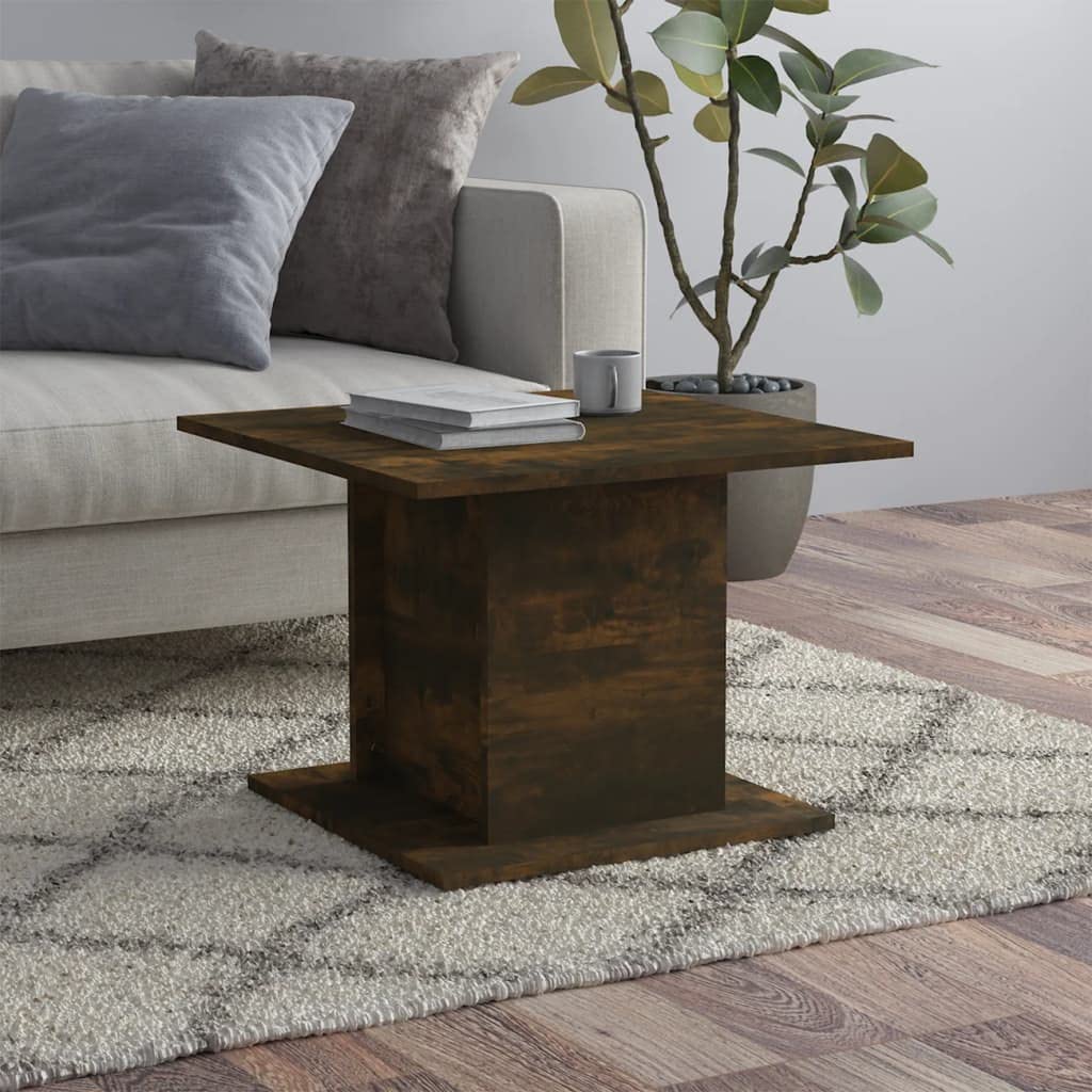 Coffee Table 55.5X55.5X40 Cm Chipboard Smoked Oak