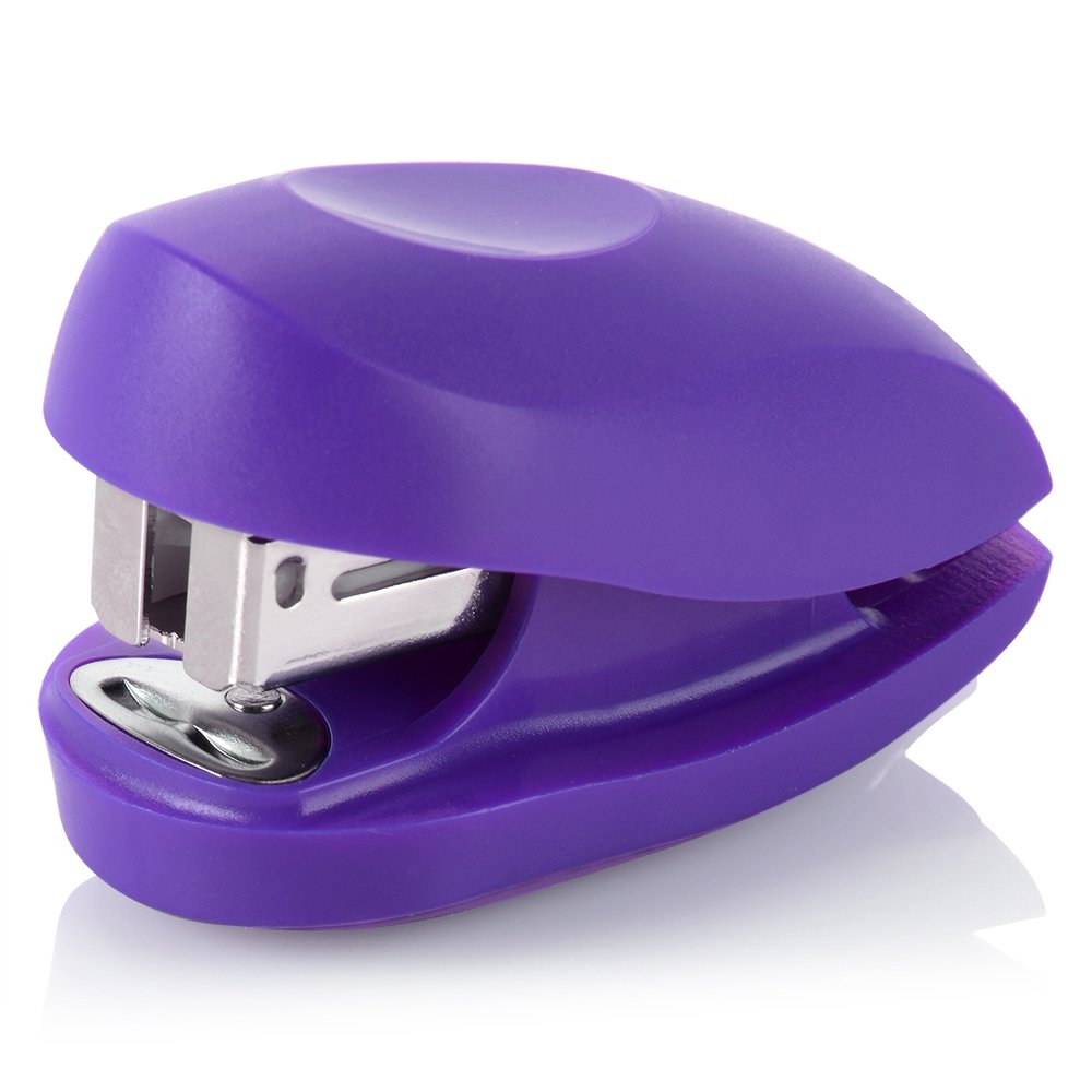 Swingline Mini Stapler, Tot, 12 Sheet Capacity, Includes Built-In Staple Remover & 1000 Standard Staples, Purple - S7079173