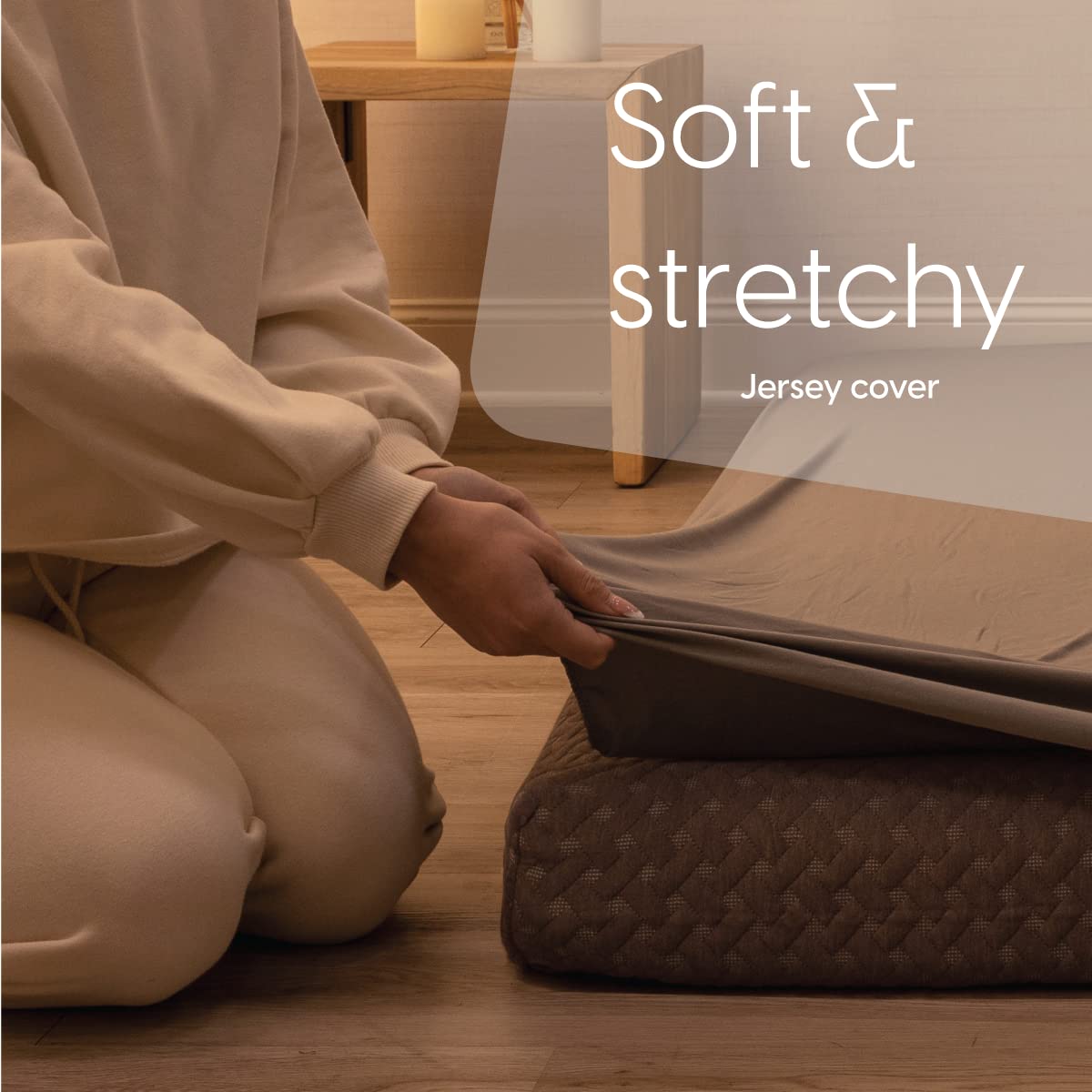 Fitted Sheet For The Milliard Trifold Mattress, Super Soft And Cozy Washable Grey Sheet (Single, 4')