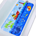 Baby Bath Mat for Tub Non Slip Kids Bathtub Mat Extra Long 40X16 Inch Toddler Bath Tub Shower Mat Anti Slip with Suction Cups & 