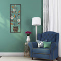 All American Collection New Modern Chic Aluminum/Metal Wall Decor with Frame 12x30 (Modern Pottery)