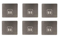 Vaisag house Metal Multicolour Magic Adhesive Sticker for Bathroom Self Corner Shelves  Pack of 6 Pcs (Only Stickers)