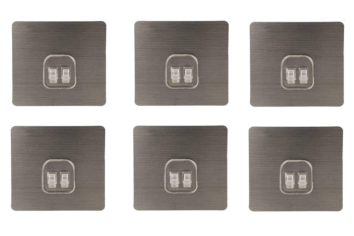 Vaisag house Metal Multicolour Magic Adhesive Sticker for Bathroom Self Corner Shelves  Pack of 6 Pcs (Only Stickers)