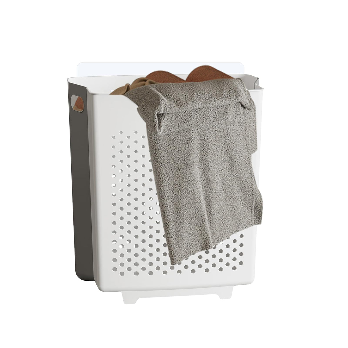 Collapsible Laundry Basket Wall Mounted Hamper with Handle SpaceSaving