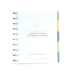 Talia Discbound Notebooks, Planner, Customizable, (Yclear W/Silver Discs, Midsize (7.5In X 9.75In))