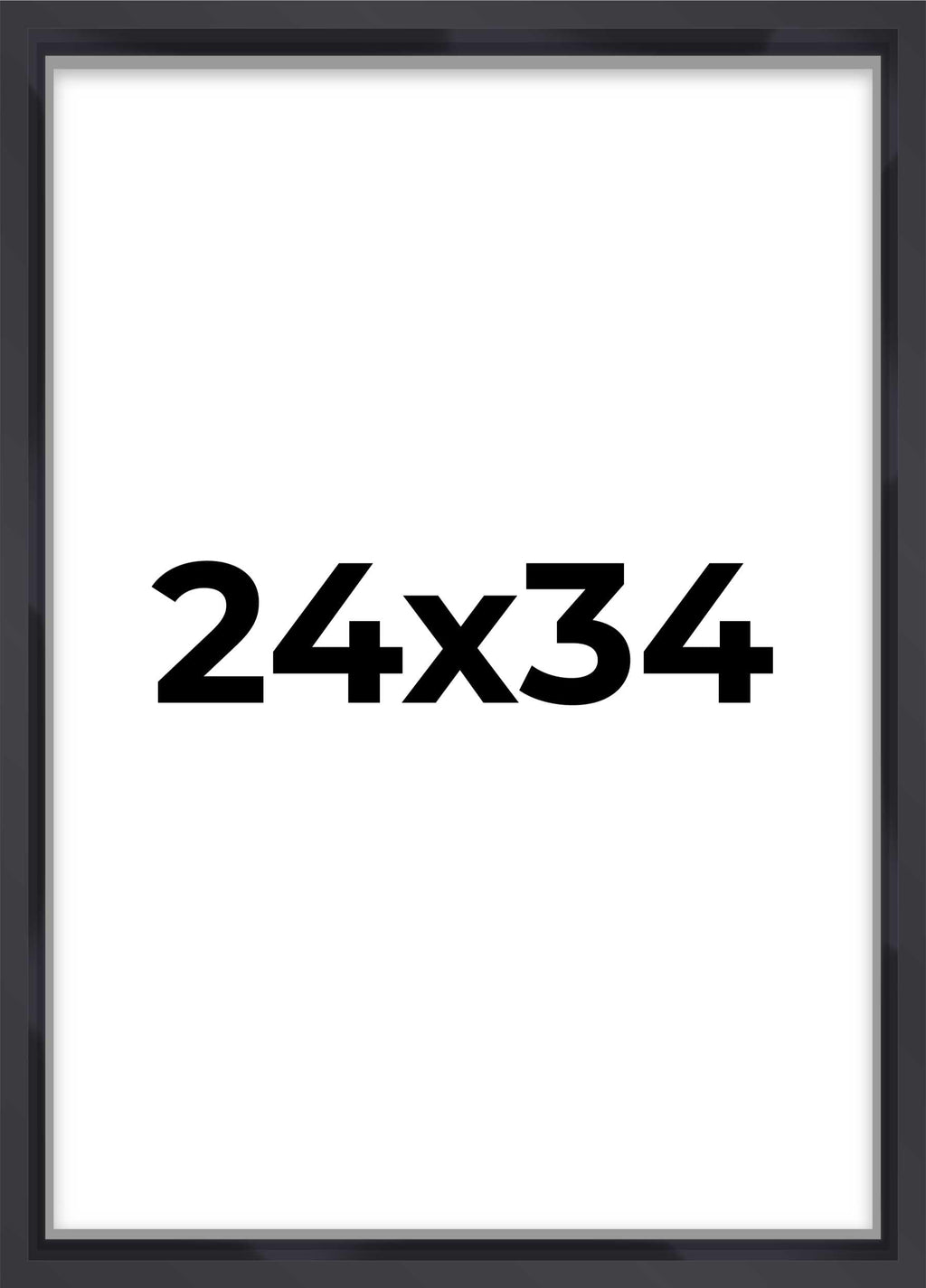 24x34 Shadow Box Frame Contemporary Black | 1'' Depth of Usable Space| Interior Size 24x34 or 34x24 Inches| UV Resistant Acrylic