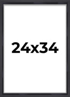 24x34 Shadow Box Frame Contemporary Black | 1'' Depth of Usable Space| Interior Size 24x34 or 34x24 Inches| UV Resistant Acrylic