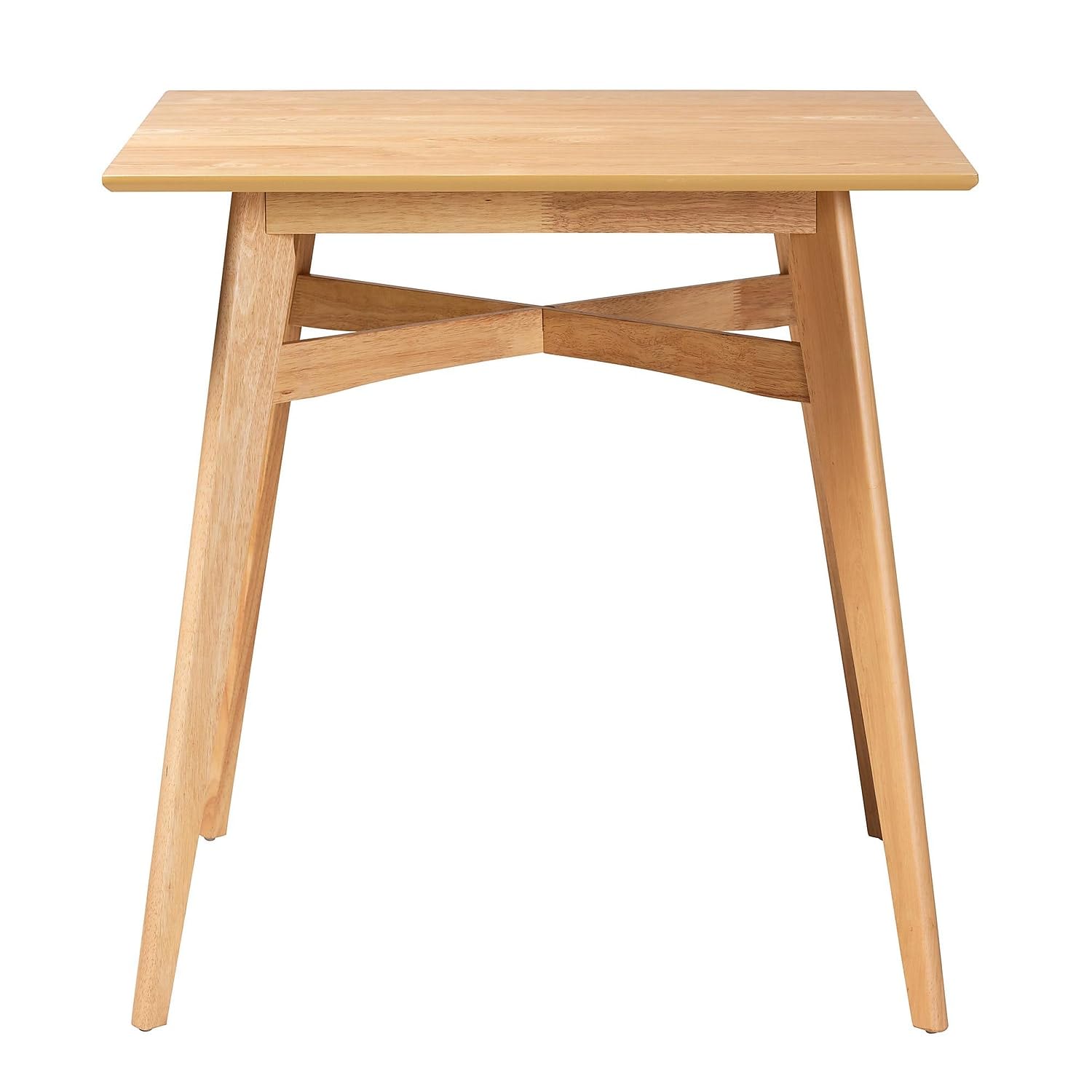 Baxton Studio Leena Counter Height Pub Table, 35.4-inch D x 35.4-inch W, Natural Oak (234-13286-HiT)