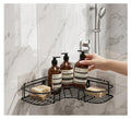 Alturas Corner Shelf Rack, No Drilling Self Adhesive, Wall Mounted Storage Organiser For Bathroom & Kitchen