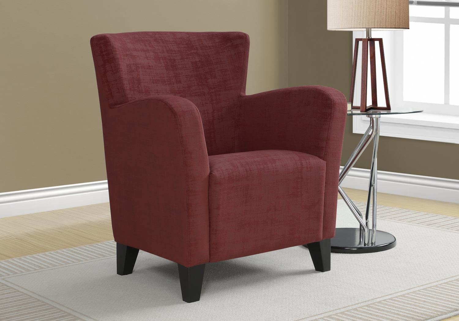 Monarch Specialties I Accent Chair, Red, L x 30' W x 35' H
