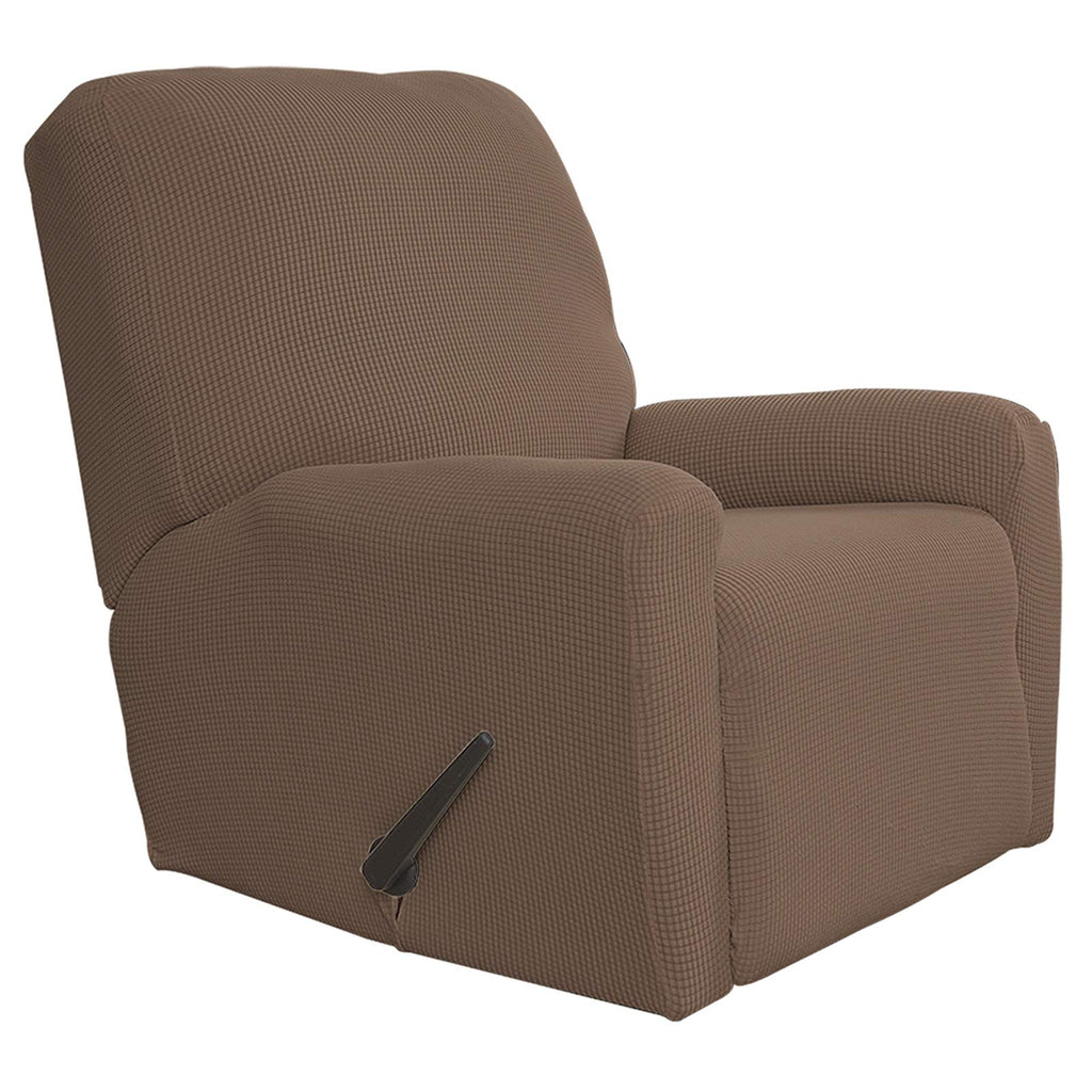 Easy-Going Recliner Stretch Sofa Slipcover Sofa Cover 4-Pieces Furniture Protector Couch Soft With Elastic Bottom Spandexjacquar