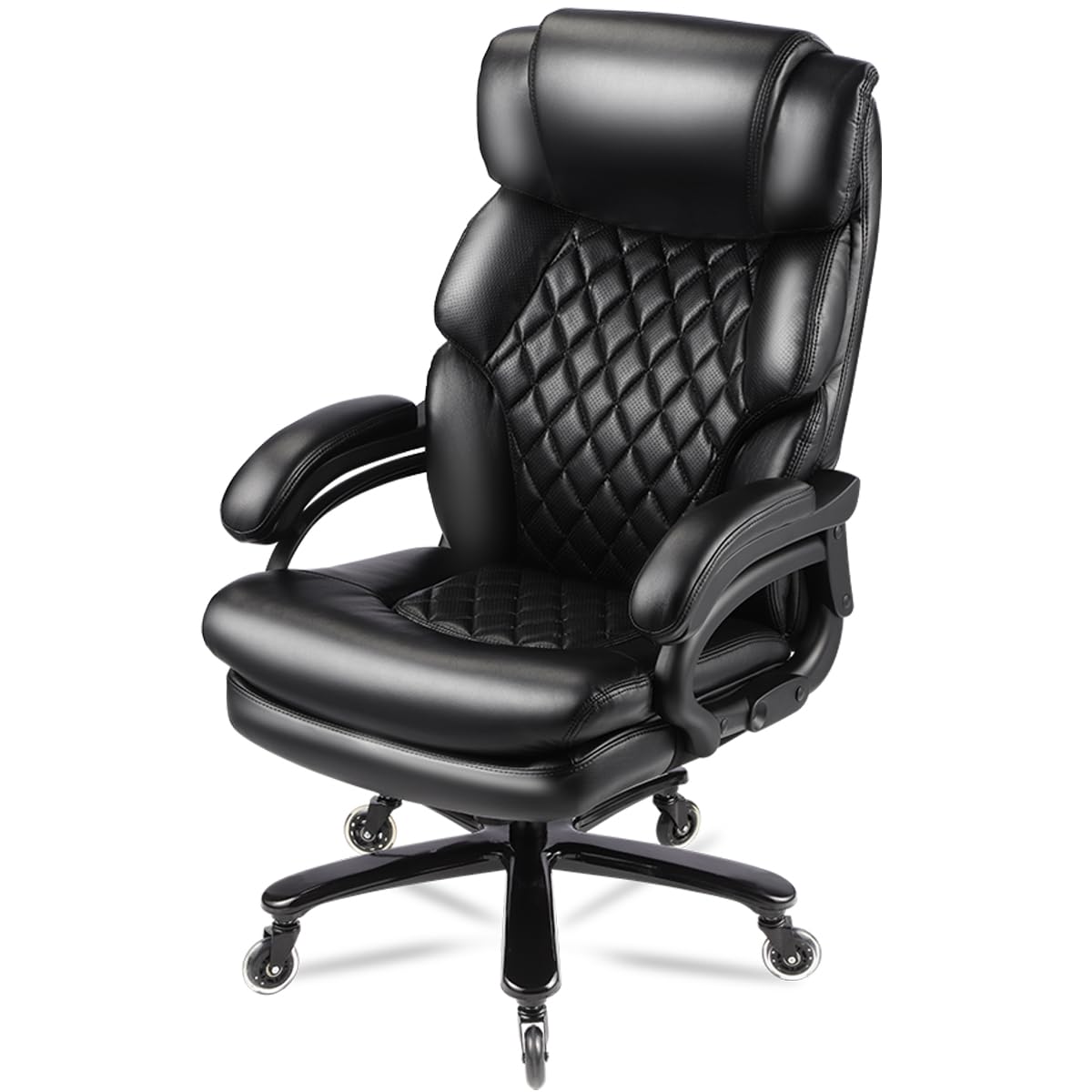 Qusaphy 500Lbs Big And Tall Office Chair For Heavy People Executive Office Chair 360 Swivel Computer Desk Chair With Heavy Duty